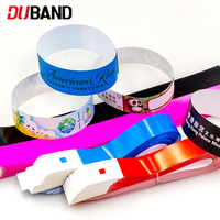 Bracelets en papier synthétique personnalisés avec impression de logo pour événements et promotions