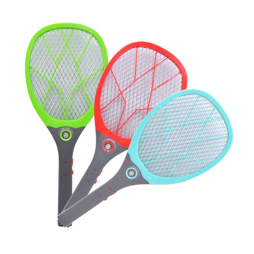 rechargeable mosquito swatter with LED portable Bug Zapper Racket Mosquito Fly Swatter Insects Electric Bat Handheld