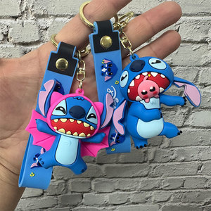 Nuevo diseño lindo llavero de dibujos animados en 3D para <span class=keywords><strong>mochila</strong></span>, colgante y llavero para accesorios de coche - Product Image 2