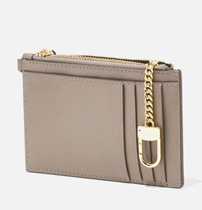 Portefeuille personnalisé avec logo d'usine en gros, portefeuille en cuir végétalien tendance pour femmes, porte-cartes avec fermeture éclair, clip pour cartes de crédit - Product Image 2