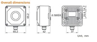 Lector de Códigos Industrial USB Hikrobt MV-ID3013PM-06/12/15M-WBN-8 con Enfoque Mecánico, 1.3MP, IP67, en Stock