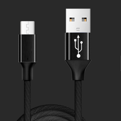 Fabric Braided Durable Fast Charge Customize Logo 1ft 3ft 6ft 10ft USB2.0 to Micro USB V8 Charger Data Cable