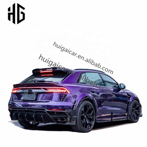 Venta caliente Mitad de carbono Msy Body Kit para <span class=keywords><strong>Audi</strong></span> <span class=keywords><strong>Q8</strong></span> 2018-2022 actualización RSQ8 modelo delantero parachoques trasero montaje Auto Accesorios - Product Image 6