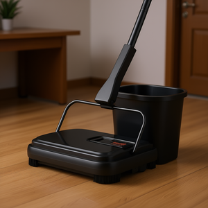 Barredora de Alfombras Manual, Barredora de Pisos con Capacidad de Recipiente de 300 ml, Limpia Superficies de Madera Dura, Uso en el Hogar y la Oficina - Product Image 2