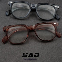 Nouvelles lunettes de lecture carrées de style coréen, grande monture, haute définition, anti-lumière bleue, anti-fatigue, tendance rétro haut de gamme