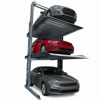 Système de stationnement mécanique à deux niveaux, élévateur de voiture à deux poteaux pour villas privées et garages résidentiels