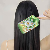 Peigne à cheveux en diamant pour peinture au diamant, brosse à cheveux en strass, peigne en cristal pour femmes, artisanat DIY