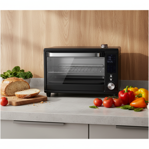 Four à Convection et Friteuse à Air Comprimé Carrée Moderne 20L, <span class=keywords><strong>Sans</strong></span> <span class=keywords><strong>Huile</strong></span>, Revêtement Antiadhésif PTFE, Écran LED, <span class=keywords><strong>Cuisson</strong></span> Rapide, Idéal Hôtels - Product Image 4