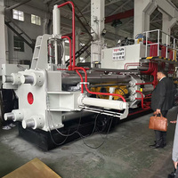 Presse d'extrusion d'aluminium automatique TYP850/1100T/5 pouces pour la fabrication de profilés de fenêtres et de portes en aluminium avec moteur servo