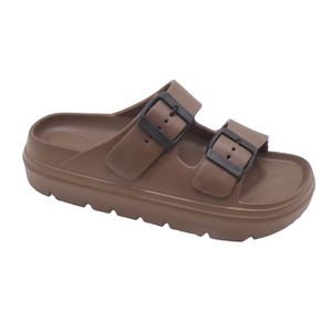 Mules à double sangle sandales femmes intérieur EVA sandales <span class=keywords><strong>femme</strong></span> pantoufles extérieur uni femmes curseurs pantoufles été semelle extérieure toboggan - Product Image 2