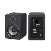 N-AUDIO C8 Enceinte de monitoring de studio en bois 8 pouces alimentée par USB, haut-parleur audio de haute qualité pour DJ et ordinateur