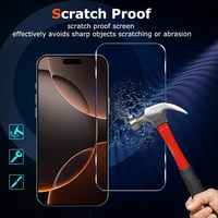 Protection d'écran en verre trempé HD transparent haute performance avec colle 380, compatible avec les coques, pour iPhone 17 Pro Max 16 15 14 Plus 16E