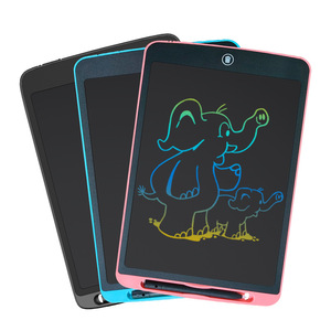 Per bambini tavoletta di scrittura LCD colorata Doodle tavoletta di scrittura con funzione di blocco cancellabile riutilizzabile per bambini da 12 pollici tavoletta da <span class=keywords><strong>disegno</strong></span> - Product Image 3