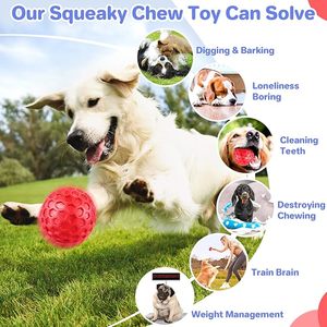 Pelota de Goma Resistente para Perros, de Lujo, con Diseño de Panal de Abeja, No Tóxica, Gruesa, Impermeable, Interactiva, Indestructible, Juguete para Masticar - Product Image 5