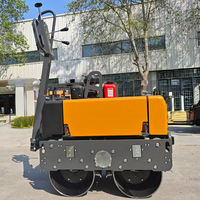 Compacteur de sol et d'asphalte hydraulique diesel/essence à conducteur marchant à pied, à prix abordable