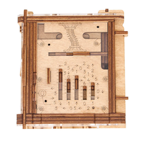 YUESHEN Cambridge Labyrinth Boîte de puzzle en bois, labyrinthe mécanique, casse-tête, pièces en bois usinées CNC