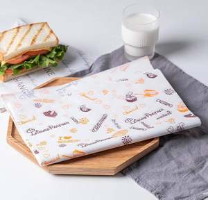 Papel de Envoltura para Sándwiches Reciclable Impreso Personalizado al por Mayor, Papel de Grado Alimenticio Seguro para Empacar Hamburguesas, Impresión Offset con Logotipo Personalizado - Product Image 4