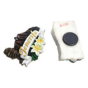 Aimant de réfrigérateur personnalisé en relief peint à la main, souvenir d'<span class=keywords><strong>Espagne</strong></span> en 3D, logo personnalisé, écologique, aimant de Tenerife - Product Image 3