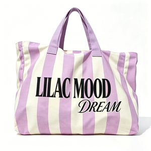 <span class=keywords><strong>Sac</strong></span> fourre-tout en toile rayée personnalisable de grande capacité, de luxe, vierge pour sublimation, sacs à main de créateur pour femmes, plage et bateau - Product Image 2