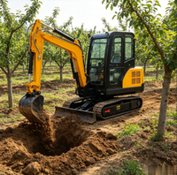 Mini-excavatrice fabriquée en Chine pour l'exportation, conforme aux normes internationales