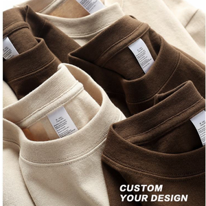 เสื้อยืดผู้ชายคุณภาพสูง 100% ผ้าฝ้าย เนื้อหนา ทรงโอเวอร์ไซส์ รับสกรีนลายเสื้อยืดตามสั่ง - Product Image 1