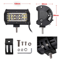 Phare de travail LED 5 pouces 84W 6000K, barre LED pour voiture, feux antibrouillard 90W pour voitures, camions, remorques, SUV, 4x4, ATV, 4WD, moto, accessoires tout-terrain