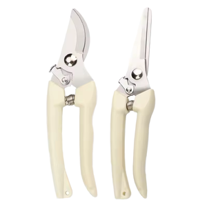 Ciseaux de jardinage en acier inoxydable neufs en gros, poignées en PVC, réutilisables, personnalisables, outils de taille des fleurs OEM, taille industrielle - Product Image 2