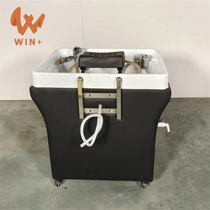 Estación Portátil de Lavado para Barbería con Vaporizador Silla de Lavado para Salón de Belleza Equipo de Spa Japonés para Cabeza con Tuberías y Lavabo para Champú - Product Image 4