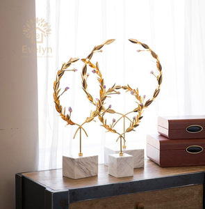 Za — ensemble de fleurs pour <span class=keywords><strong>décoration</strong></span> de maison, figurines de luxe, support en marbre, set pour fleurs - Product Image 3