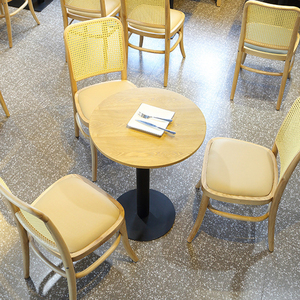 Tùy Chỉnh Thương Mại Đồ Nội Thất Phong Cách Bắc Âu Quán Cà Phê Thức Ăn Nhanh Cafe Kim Loại Bàn Cà Phê Nhà Hàng Bảng <span class=keywords><strong>Top</strong></span> Cho Quán Cà Phê - Product Image 2