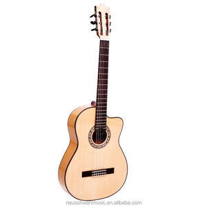 Guitarra <span class=keywords><strong>Flamenca</strong></span> Clásica de 39 Pulgadas con Tapa Maciza de Abeto y Aros y Fondo de Ciprés - Product Image 5