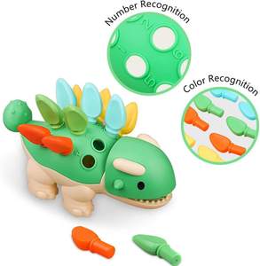 Jouets éducatifs pour enfants, dinosaures, apprentissage de la motricité fine, tri sensoriel, comptage, jeux d'apprentissage préscolaire Montessori - Product Image 3