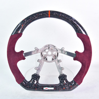 Volant en fibre de carbone forgée perforé en cuir suédé, personnalisé et amélioré, adapté à la Chevrolet Corvette C5