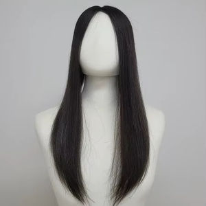 Peluca de Cabello Humano con Clip de 16 Pulgadas, Larga y Lisa, Ligera, Aspecto Natural, Envío Rápido - Product Image 1