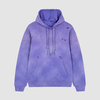 Sweat à capuche délavé 420G pour homme, effet délavé à l'acide, streetwear personnalisé