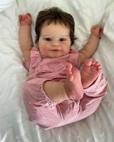 Muñeca Reborn NPK de 50 cm, Maddie, Linda Muñeca Niña con Cabello Enraizado, Cuerpo Suave para Abrazar, Muñeca de Alta Calidad