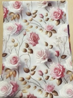 Tissu en microfibre 100 % polyester imprimé numériquement, motif floral 5D, 100 GSM, vente directe d'usine, pour housse de couette et taie d'oreiller