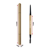 Crayon à sourcils ultra-fin vegan haute pigmentation, résistant à l'eau, longue tenue, faible MOQ, marque privée, vente en gros