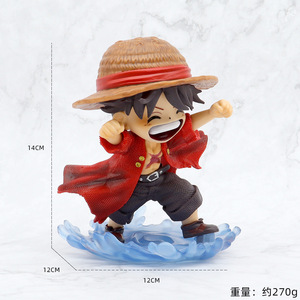 Venta al por mayor 14CM Ver.Q Monkey D. Luffy PVC plástico Anime figura de acción Unisex modelo colección de juguetes con juguetes - Product Image 6