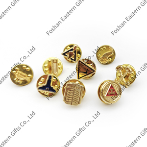 Épinglette d'officier maçonnique bleu or/argent Blue Lodge Junior Warden - Product Image 6