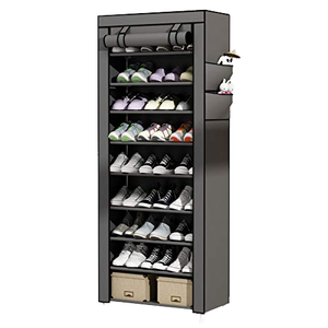 Cross Border Best Selling 5 Tier Dust Proof Metal Floor Type <b>Space</b> <b>Saving</b> <b>Shoe</b> Rack Modern Minimalist Entryway Home <b>Storage</b> - Product Image 1