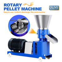 150 kg/H nouveau rouleau rotatif alimentation moulin à granulés tige de maïs épi de maïs granulateur poulet canard oie cochon vache mouton granulés Machine d'alimentation