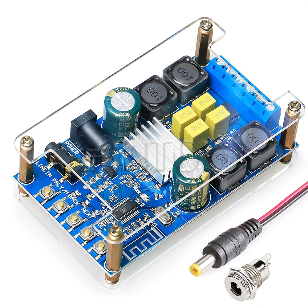 2 x 50w bluetooth audio amplifier board mp3 player
