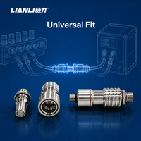 Coupleur à déconnexion rapide UQD pour refroidissement liquide haute pression, en acier inoxydable 304, avec valve auto-étanche pour plaque froide de GPU de centre de données