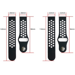 Correa de Reloj Deportiva de Silicona Suave de Doble Color a Precio de Fábrica para <span class=keywords><strong>Samsung</strong></span> Galaxy Watch Active <span class=keywords><strong>2</strong></span> <span class=keywords><strong>Smartwatch</strong></span> - Product Image 2