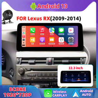 Android 14 8-Core Layar Sentuh 12.3 Inch CarPlay untuk Lexus RX 2009-2014 BT/WiFi GPS Navigasi Radio Mobil Plug and Play
