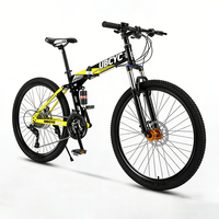 Vélo VTT 26 Pouces / Vélos 29 Pouces Tout Suspendu Pliant en Alliage d'Aluminium, Vélo de Montagne Homme Pas Cher 27.5 29er, Bicicleta en Promotion