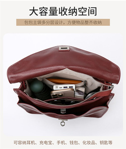 Fashion New Designer Crossbody <b>Bags</b> High Quality PU Leather Shoulder Messenger <b>Bag</b> Casual Totes Luxury Women Handbags and Purses - Product Image 3