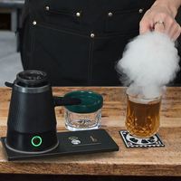 Machine à Fumée à Bulles pour Cocktails et Aliments Charge USB Infuseur Électrique de Fumée Outils de Bar pour Maison et Extérieur