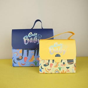 Box Printing Children's Snack Beauty Gift Gift <strong>Cardboard</strong> <strong>Suitcase</strong> Box with Handle for Children - Product Image 1